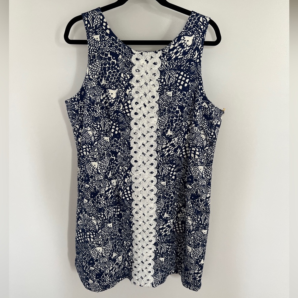 Lilly Pulitzer for Target Navy and White Floral Mini Dress